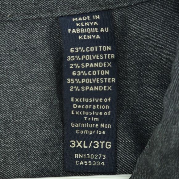 Wrangler 3XL Charcoal Button Down - Picture 7 of 10